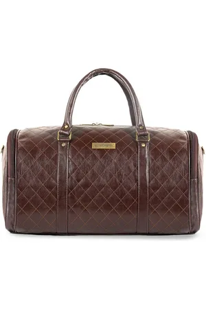 THE CLOWNFISH Gem Leather Travel Duffel Bag