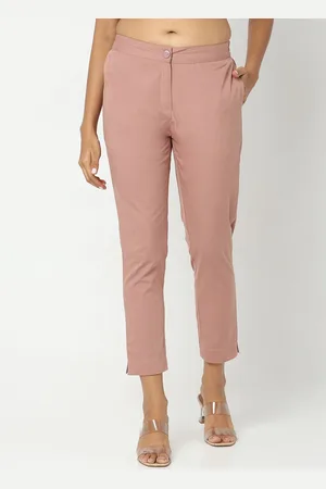 Ethnicity Women Mid Rise Cotton Trousers