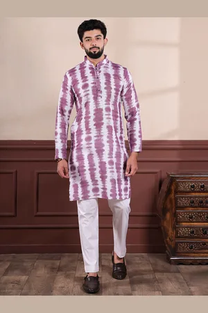 Koshin Abstract Printed Mandarin Collar Straight Kurta