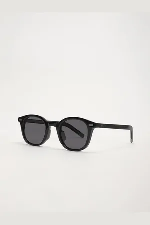 The Bear House Men Round Sunglasses BSG-UPDA-BK