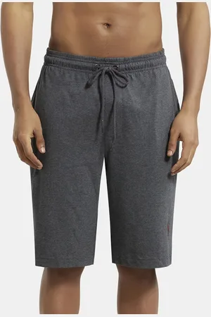 Jockey Combed Cotton Rich Shorts with Side Pockets-9426
