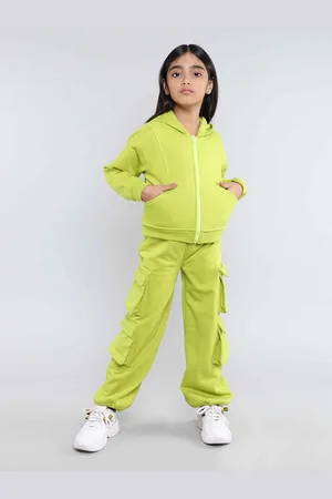 taffykids Girls Zip Up Hooded Sweatshirt With Joggers