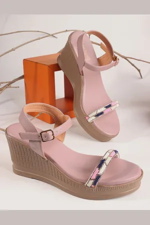 DressBerry Women Ankle Loop Wedge Sandals