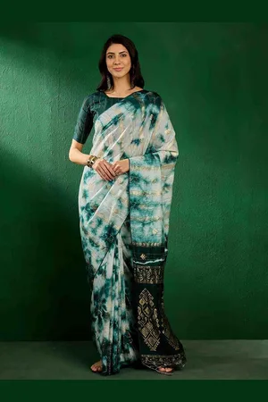 DIVASTRI Tie & Dye Printed Bandhani Saree