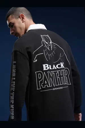 Highlander Marvel Panther Men Oversized Polo Collar T-shirt