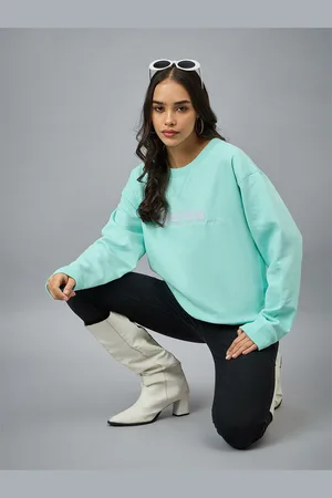 Club York Women Printed Round Neck Sweatshirt