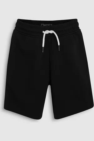 Next Boys Black Solid Regular Fit Regular Shorts