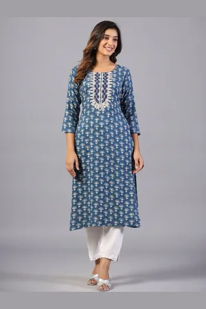 Amchoor Ethnic Motifs Printed Straight Kurta