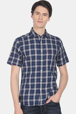 U.S. Polo Assn. Men Tartan Checked Casual Cotton Shirt
