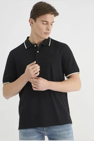 GANT Men Solid Polo Collar Cotton T-shirt