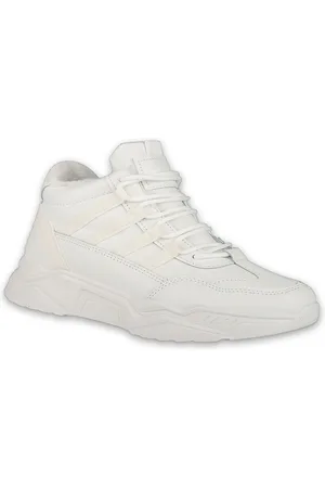 CASSIEY Women White High-Top Walking Shoes