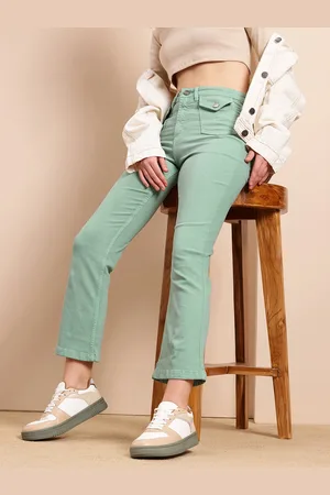 Mast & Harbour Women Bootcut Stretchable Jeans