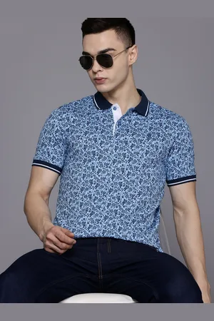 Raymond Weil Floral Print Polo Collar Pure Cotton T-shirt