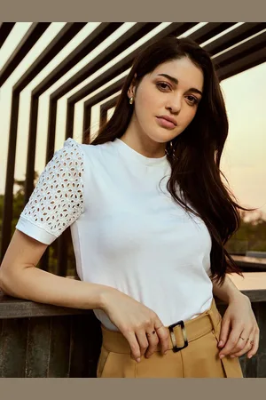Bombay High Solid Round Neck Top