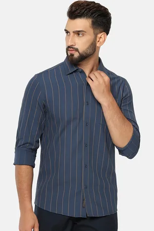 Blackberrys India Slim Fit Striped Casual Shirt