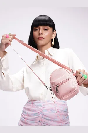 DressBerry Textured Structured Sling Bag