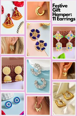 Mast & Harbour Women Set Of 11 Handmade Earrings Women Accessory Gift Set