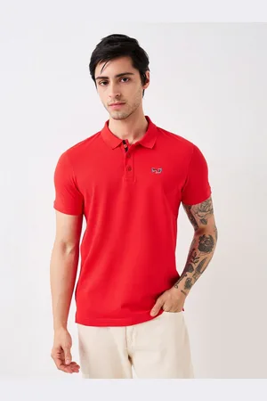 SPYKAR Men Solid Polo Collar Cotton Slim Fit T-shirt