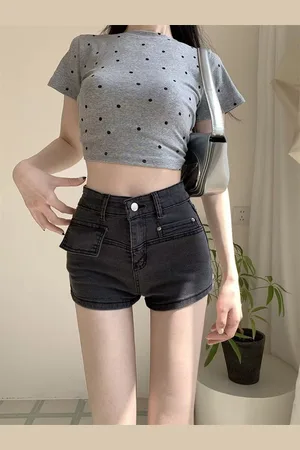 DressBerry Women Slim Fit High-Rise Hot Pants Shorts