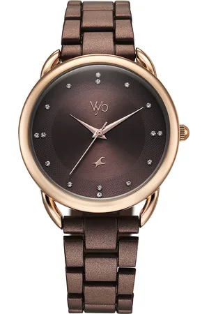 Fastrack Women Embellished Dial & Bracelet Style Straps Analogue Watch FV60007KM03W
