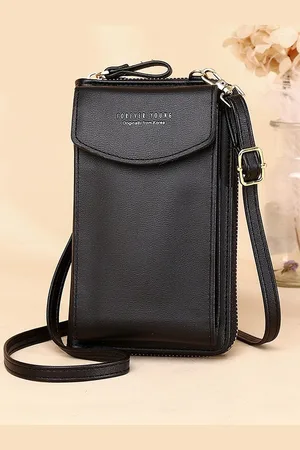 Diva Dale Black Phone Holder Sling Bag