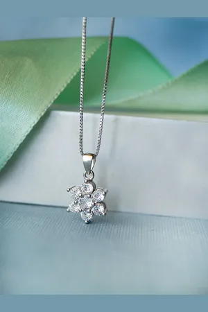 MANNASH Sterling Silver Rhodium-Plated Necklace