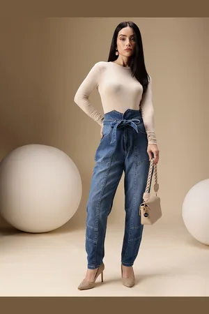 Chemistry Women Mom Fit High-Rise Light Fade Stretchable Jeans