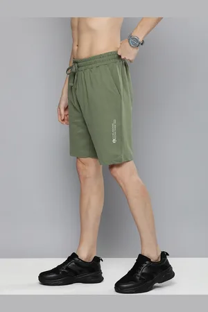 Flying Machine Men Olive Green Slim Fit Regular Shorts