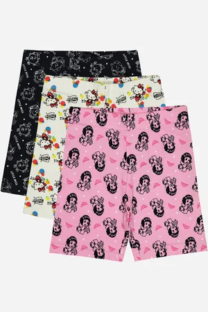 BodyCare Pack Of 3 Girls Printed Cotton Shorts