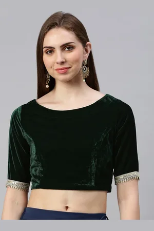 De Moza Round Neck Saree Blouse