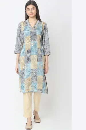 Ethnicity Abstract Printed A-Line Kurta