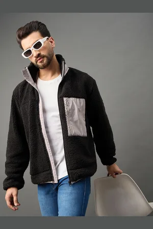 Club York Men High Neck Front-Open Sweatshirt