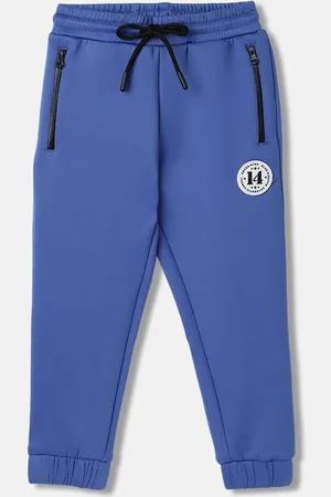 Blue Giraffe Infant Boys Solid Straight Fit Mid-Rise Joggers