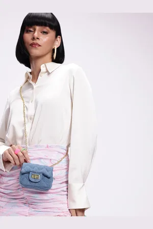 DressBerry Textured Miniature Sling Bag with Quilted