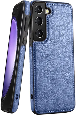 Karwan Wireless Charging Leather Samsung S21 FE Mobile Back Case