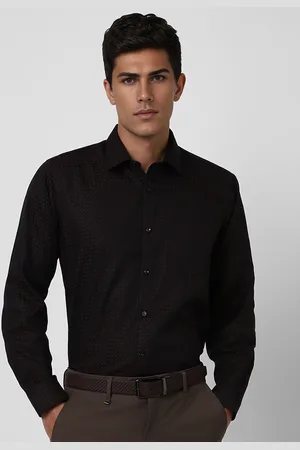 Van Heusen Men Regular Fit Spread Collar Floral Printed Cotton Formal Shirt