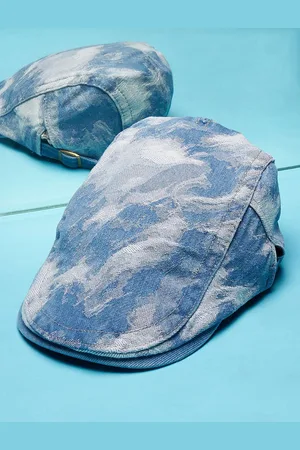 French Accent Men Baseball Self Design Cap