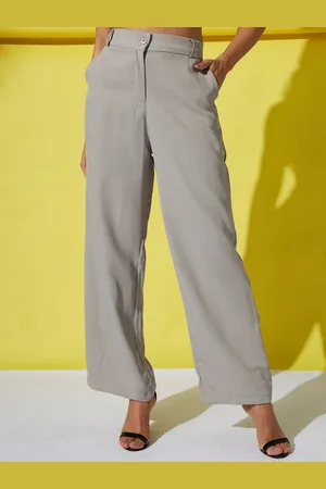 Corsica Women Loose Fit High-Rise Pleated Trousers