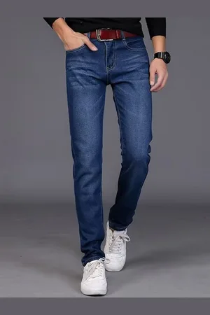 Mast & Harbour Men Low Distress Light Fade Jeans