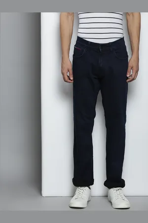 Tommy Hilfiger Men Navy Blue Straight Fit Stretchable Jeans