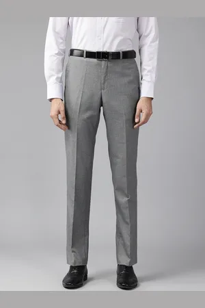 Park Avenue Men Checked Formal Trousers