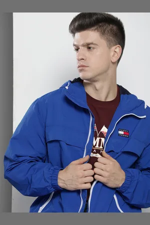 Tommy Hilfiger Men Blue Bomber Jacket