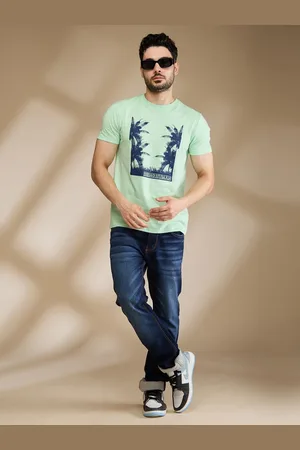 Being Human Men Floral Printed Tropical Applique T-shirt