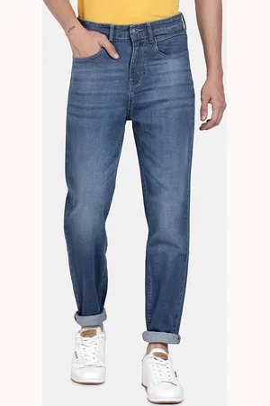 Llak Jeans Men Blue Relaxed Fit Heavy Fade Stretchable Jeans