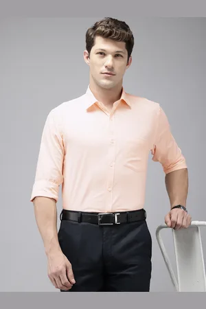 Park Avenue Slim Fit Textured Cutaway Collar Formal Shirt