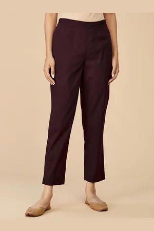 Fabindia Women Mid Rise Cotton Regular Trousers