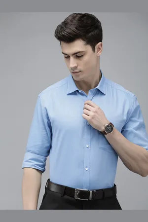 Park Avenue Textured Slim Fit Pure Cotton Formal Shirt