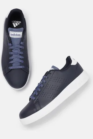 adidas Men Perforated Detail Advantage 3.0 Tennis Sneakers