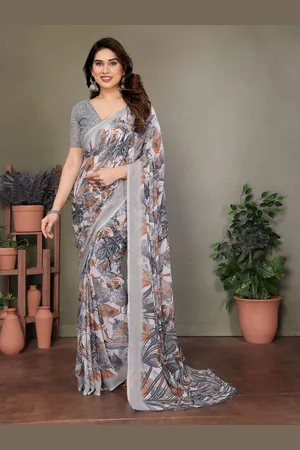 Moda Rapido Ethnic Motifs Poly Georgette Saree