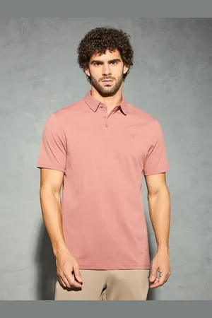 TECHNOSPORT Men COTFLEX Solid Polo Collar Antimicrobial Slim Fit Sport T-shirt